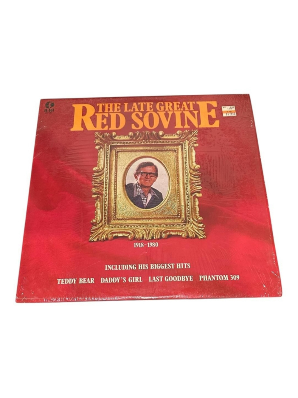 Vintage Red Sovine Vinyl LP The Late Great Red Sovine K-Tel Country Black Canada